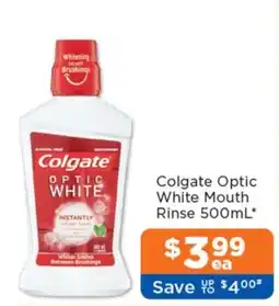Good Price Pharmacy Colgate Optic White Mouth Rinse offer