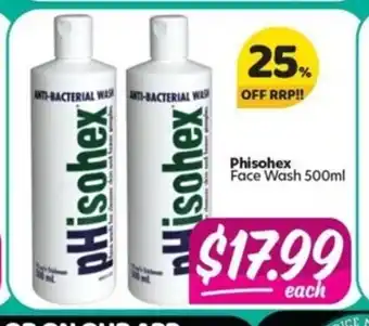 Phisohex Face Wash 500ml