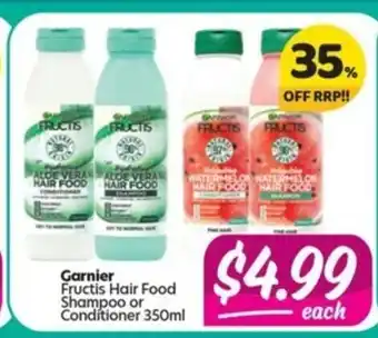 Garnier Fructis Hair Food Shampoo or Conditioner 350ml