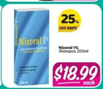 Your Discount Chemist Nizoral 1% Shampoo 200ml offer