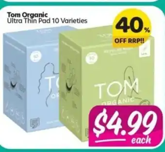 Tom Organic Ultra Thin Pad 10 Varieties