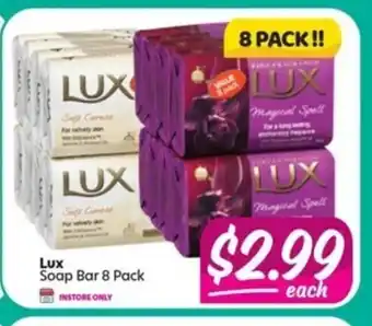 Lux Soap Bar 8 Pack