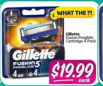Your Discount Chemist Gillette Fusion Proglide Cartridge 4 Pack offer