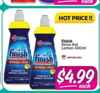 Finish Rinse Aid Lemon 400ml