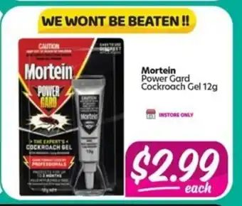 Your Discount Chemist Mortein Power Gard Cockroach Gel 12g offer
