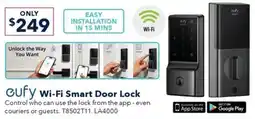 Jaycar Electronics Cufy Wi-Fi Smart Door Lock offer