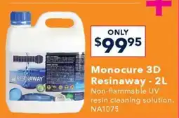 Jaycar Electronics Monocure 3D Resinaway offer