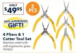 Jaycar Electronics 4 Pliers & 1 Cutter Tool Set offer