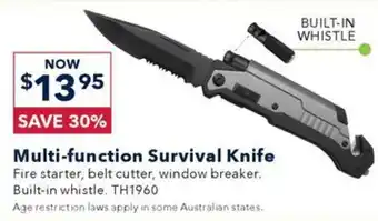 Jaycar Electronics Multi-function Survival Knife offer