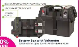 Battery Box with Voltmeter