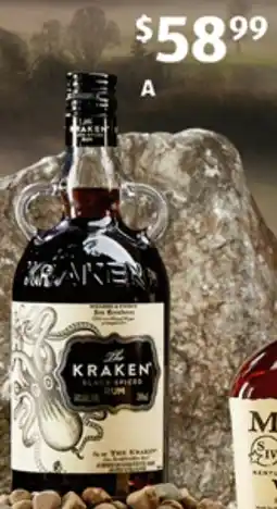 ALDI The Kraken Black Spiced Rum offer