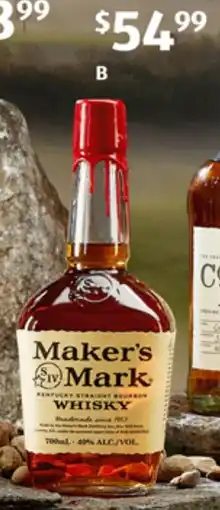 ALDI Maker's Mark Bourbon offer