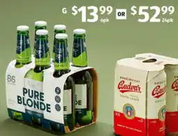 ALDI Pure Blonde Ultra Low Carb Beer offer