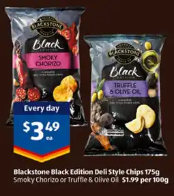 ALDI Blackstone Black Edition Deli Style Chips offer