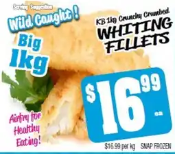 KB Crunchy Crumbed Whiting Fillets