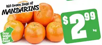 Farmer Jack's WA Grown Bags of Mandarins offer