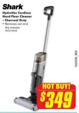The Good Guys Shark HydroVac Cordless Hard Floor Cleaner - Charcoal Grey offer