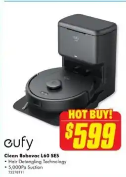 The Good Guys cufy Clean Robovac L60 SES offer