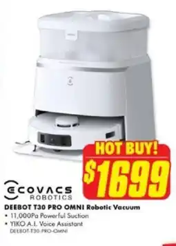The Good Guys DEEBOT T30 PRO OMNI Robotic Vacuum offer
