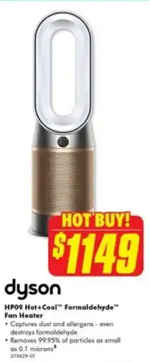 The Good Guys dyson HP09 Hot+Cool Formaldehyde Fan Heater offer