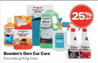 Repco Bowden's Own Car Care offer