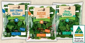 IGA Community Co Baby Spinach, Spinach & Rocket or Aussie Mix 120g offer