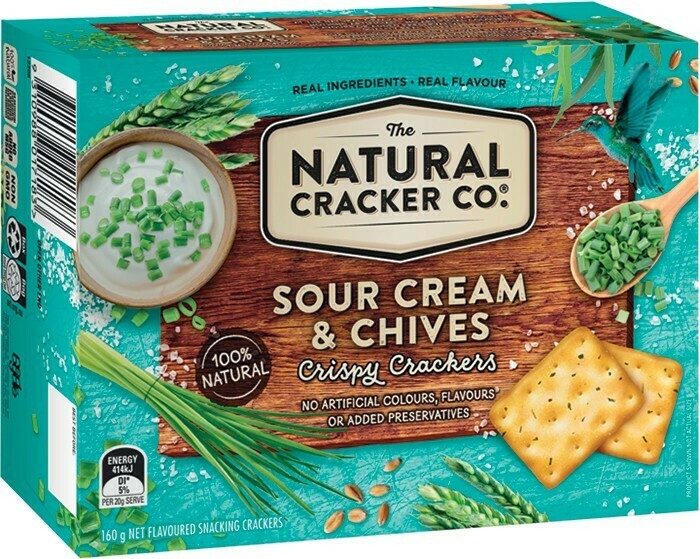 The Natural Cracker Co. Crackers 160g Selected Varieties offer at IGA