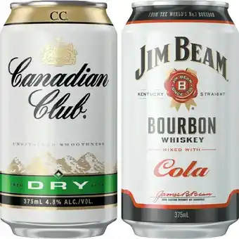 IGA Canadian Club or Jim Beam 4.8% Cube Varieties 24 Pack offer