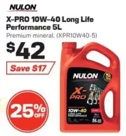 Repco NULON X-PRO 10W-40 Long Life Performance offer