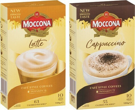 Moccona Coffee Sachets 10 Pack Selected Varieties offer at IGA