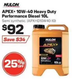 NULON APEX+ 10W-40 Heavy Duty Performance Diesel