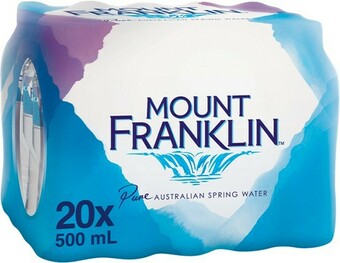IGA Mount Franklin Spring Water 20x500mL offer