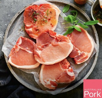 IGA Australian Pork Midloin Chops offer