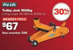 Repco Pro-Lift Trolley Jack offer