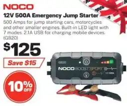 Repco NOCO 12V 500A Emergency Jump Starter offer