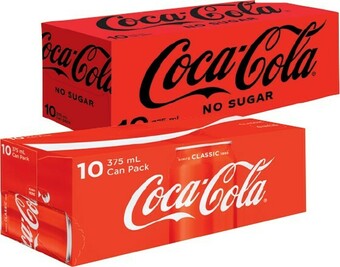 IGA Coca-Cola, Sprite, Fanta or Mount Franklin Lightly Sparkling 10x375mL Selected Varieties offer