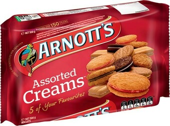 IGA Arnott’s Assorted Creams Biscuits 500g offer