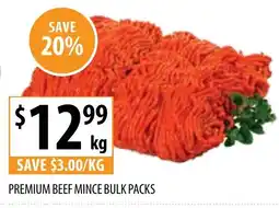 Supabarn Premium beef mince bulk packs offer