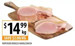 Northside rindless middle bacon