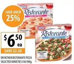 Supabarn Dr oetker ristorante pizza selected varieties offer