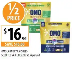 Supabarn Omo laundry capsules selected varieties 28's offer