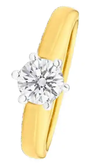 Shiels 18ct 1.10 carat diamond solitaire ring offer