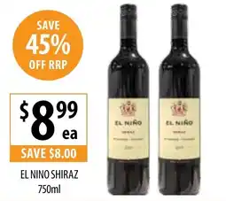 Supabarn El nino shiraz offer