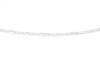 Shiels Sterling silver figaro 1:3 45cm chain offer