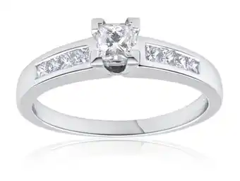 Shiels 18ct white gold ring with 0.55 carats of diamonds offer