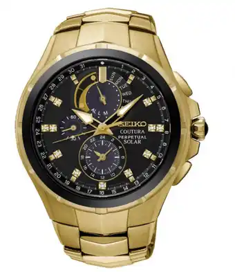 Shiels Seiko ssc572p coutura solar perpetual mens watch offer