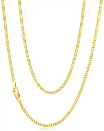Shiels 9ct gold filled curb 50cm chain 60 gauge offer