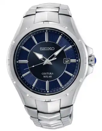 Shiels Seiko coutura sne511p stainless steel mens solar watch offer