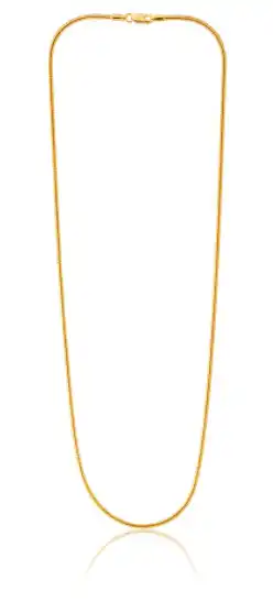 9ct silverfilled snake 45cm 50gauge chain