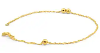 Shiels 9ct yellow gold silver filled singapore ball 19cm bracelet offer